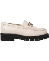 Ferragamo - Ferragamo Gancini Logo Plaque Loafers - Lyst