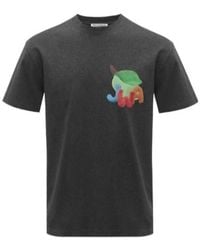 JW Anderson - Jw Anderson Jwa Lime Printed T-Shirt - Lyst