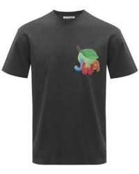 JW Anderson - Jw Anderson Jwa Lime Printed T-Shirt - Lyst