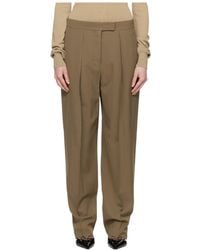 Ferragamo - Ferragamo High Waisted Pleated Trousers - Lyst