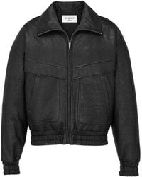Saint Laurent - Zip-Up Bomber Jacket - Lyst