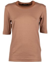 Fabiana Filippi - Short-Sleeved Crewneck T-Shirt - Lyst