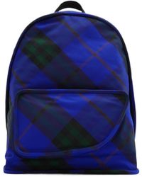 Burberry - Shield Checkered Backpack - Lyst
