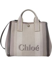 Chloé - Chloé Carry Logo Detailed Large Tote Bag - Lyst