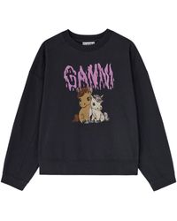 Ganni - Isoli Jersey Sweatshirt - Lyst
