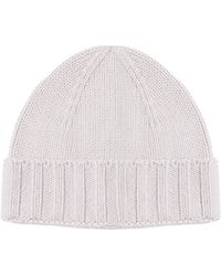 Giuliano Galiano - Ribbed Cuff Beanie Hat - Lyst