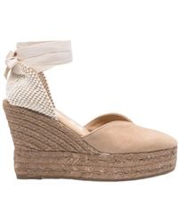 Manebí - Manebí Hamptons Lace-Up Wedge Espadrilles - Lyst