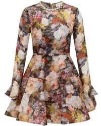 Zimmermann - Alchemy Long Sleeved Dress - Lyst