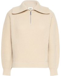 Max Mara - Wool Zipper Turtleneck Sweater - Lyst