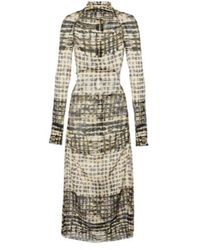 KNWLS - Snake-Print Silk-Blend Midi Dress - Lyst