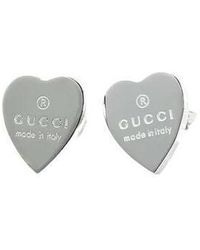 Gucci - Trademark Heart-Shaped Earrings - Lyst