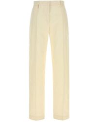 Jil Sander - Pleat Detailed Straight Leg Pants - Lyst