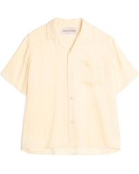 Valentino - Collared Short-Sleeve Shirt - Lyst