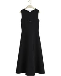 Dior Iviera Mid-Length Flared Dress in Gray | Lyst