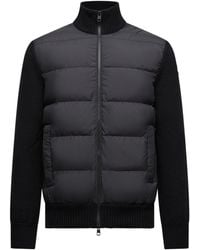 Moncler - Padded Panel-Knit Jacket - Lyst
