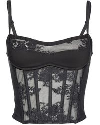 Pinko - Lace Bustier Top - Lyst