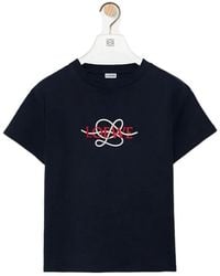 Loewe - Logo-Embroidered T-Shirt - Lyst