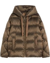 Max Mara - Long-Sleeved Hooded Down Jacket - Lyst