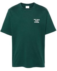 Drole de Monsieur - Logo-Print Cotton T-Shirt - Lyst