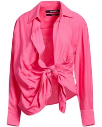 Jacquemus - Elegant Shirt With Decorative Knot - Lyst