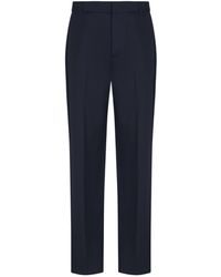 Emporio Armani - Tapered-Leg Tailored Trousers - Lyst