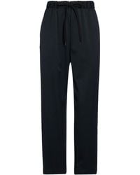 MM6 by Maison Margiela - High-Waisted Slim-Fit Casual Pants - Lyst