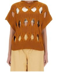 Alysi - Springtime Knit Jersey Top - Lyst