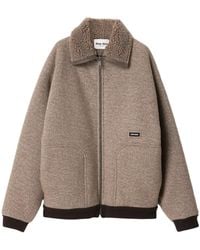 Miu Miu - Logo-Patch Zipped Jacket - Lyst