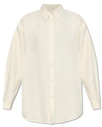 Lemaire - Long Sleeved Curved Hem Shirt - Lyst