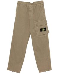 Stone Island - Elastic-Waist Casual Trousers - Lyst