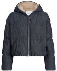 Brunello Cucinelli - Zip-Up Hooded Jacket - Lyst