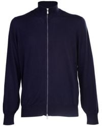 Brunello Cucinelli - Long Sleeved Zip-Up Cardigan - Lyst