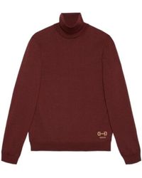 Gucci - Logo-Print Roll-Neck Jumper - Lyst