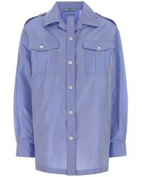 Prada - Relaxed Solid Shirt - Lyst