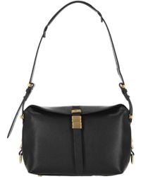 Pinko - Saddle Bag Baguette Small Leather Shoulder Bag - Lyst