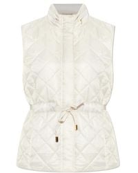 MICHAEL Michael Kors - Quilted Tie-Waist Gilet - Lyst