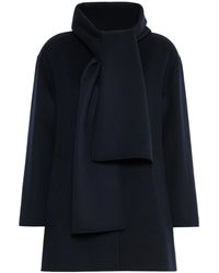 Max Mara - Virgin Wool Scarf Coat - Lyst