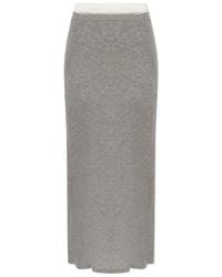 Samsøe & Samsøe - Sadou Ribbed Maxi Skirt - Lyst