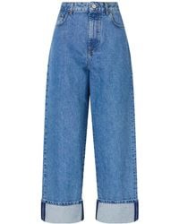 Rohe - Low-Rise Wide-Leg Jeans - Lyst