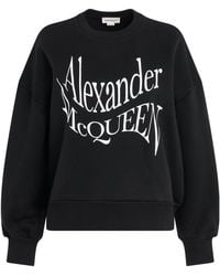 McQueen - Logo Sweatshirt - Lyst