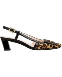 Roger Vivier - Belle Vivier Squared Toe Slingbacks - Lyst