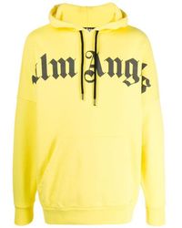 Palm Angels - Logo Printed Hooded Sweater - Lyst