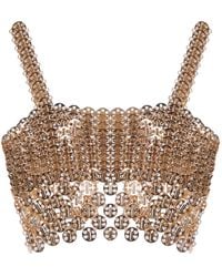 Rabanne - Chain-Link Crop Top - Lyst