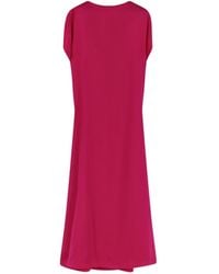 Dries Van Noten - V-Neck Satin Dress - Lyst