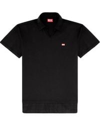 DIESEL - T-Ansel Logo Detail Polo Shirt - Lyst
