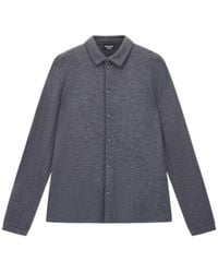 Giorgio Armani - Button-Up Knit Shirt - Lyst