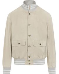 Ralph Lauren - Suede Bomber Jacket - Lyst