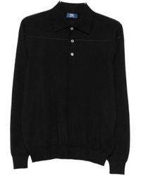 Fedeli - Long-Sleeve Polo Sweater - Lyst