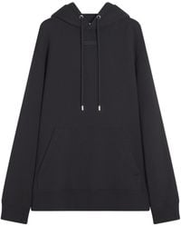 Lanvin - Logo-Embroidered Drawstring Hoodie - Lyst