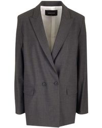 Fabiana Filippi - Double Breasted Oversized Blazer - Lyst
